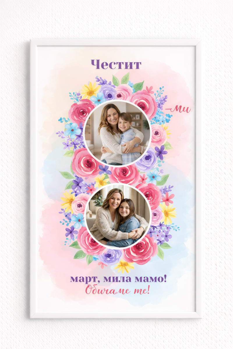 Прегръдка в цветове