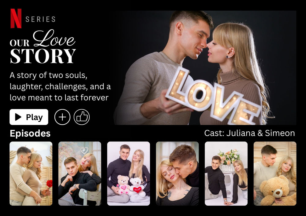 персонализиран подарък за двойка – нашият любовен сериал